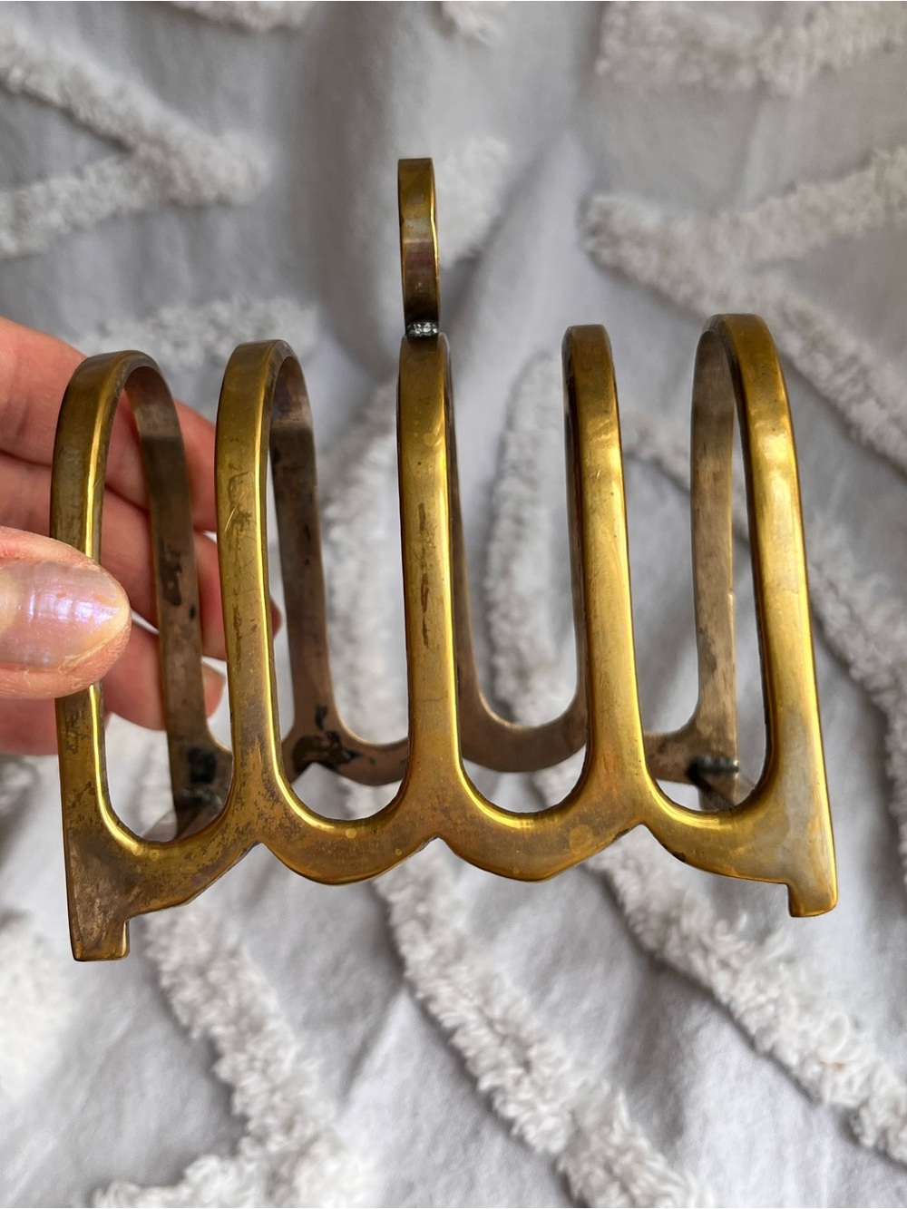 Antique Brass Toast Rack - Picture 4 of 6